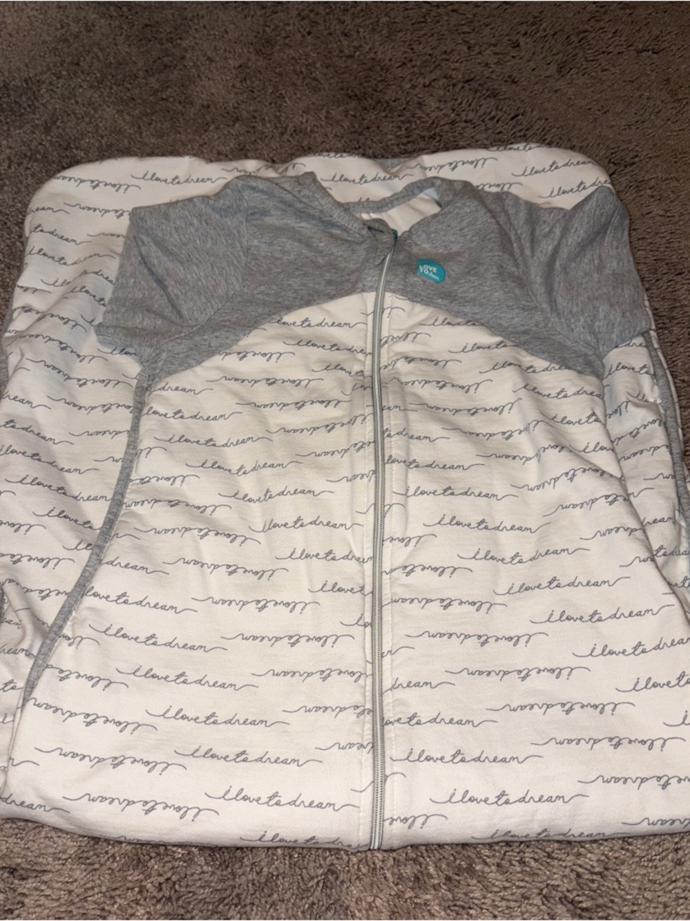 Love to dream Grey and White sleep sack, 18-36 months